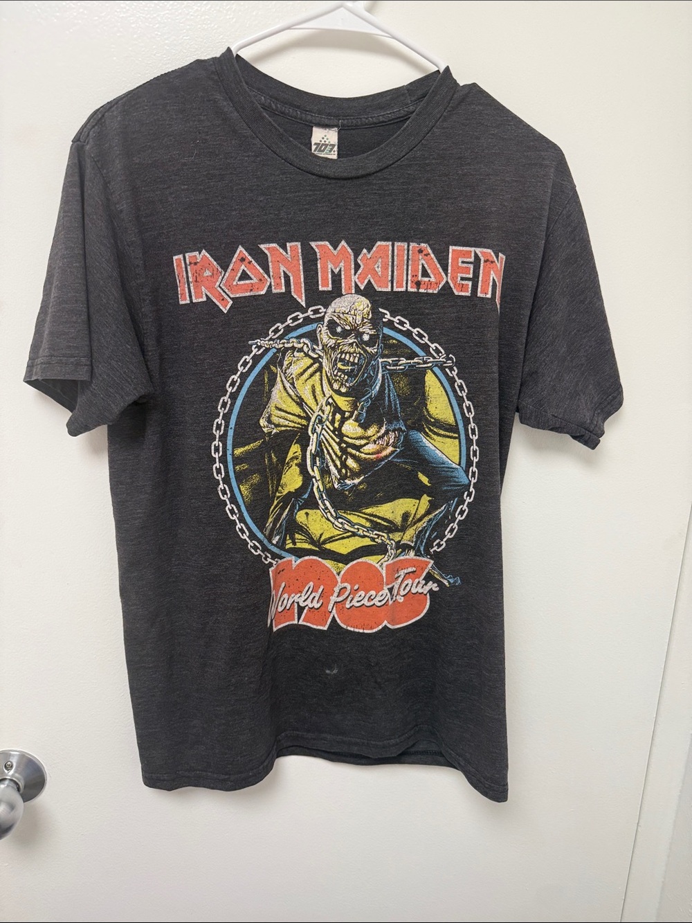 Iron Maiden Vintage 707 Fantasy Activewear Graphic Tee - World Piece Tour